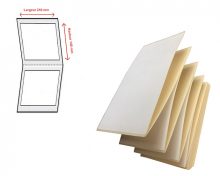 Etiquettes transfert thermique en velin - Ref 1361